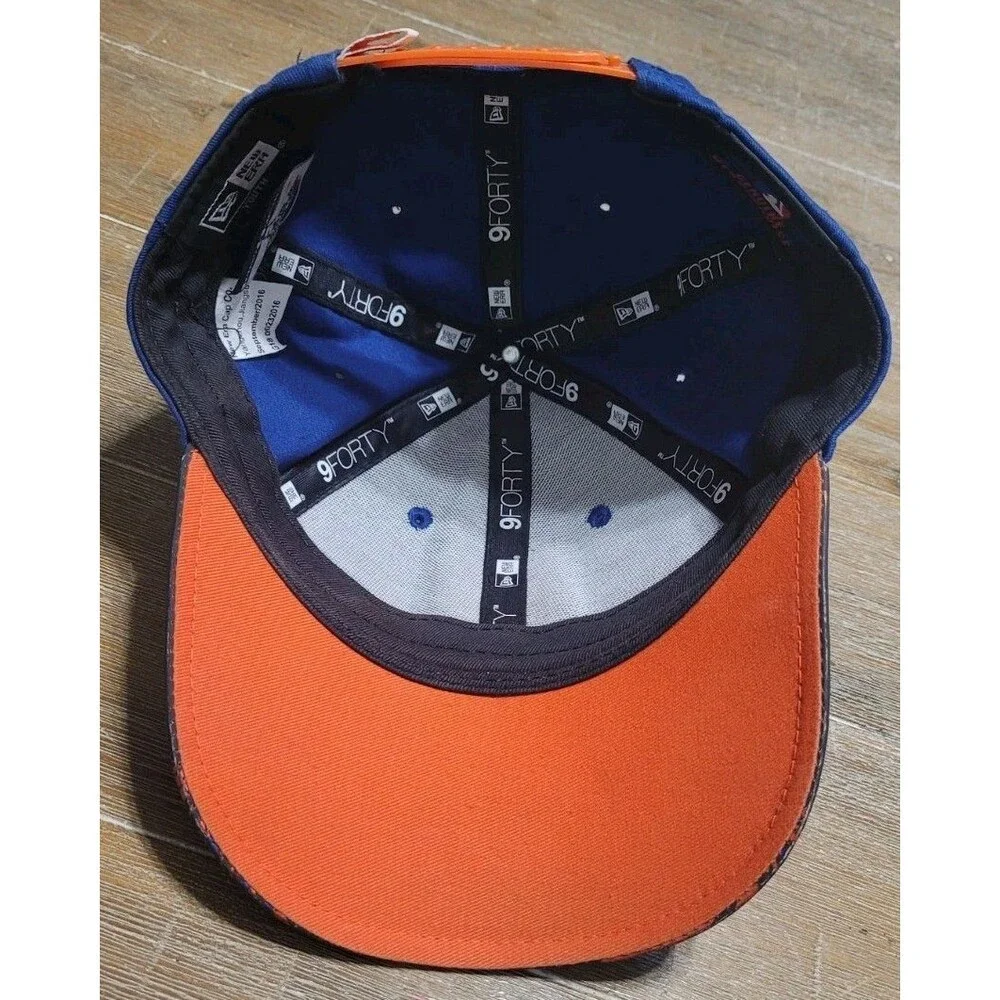 New York Mets Hat New Era Youth Cap 9Fifty SPECIAL BRIM Snapback Blue & Orange